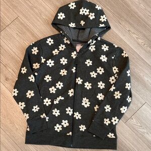 Cat & Jack Black Floral Kids Hoodie